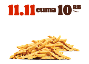 2 pcs Regular Fries